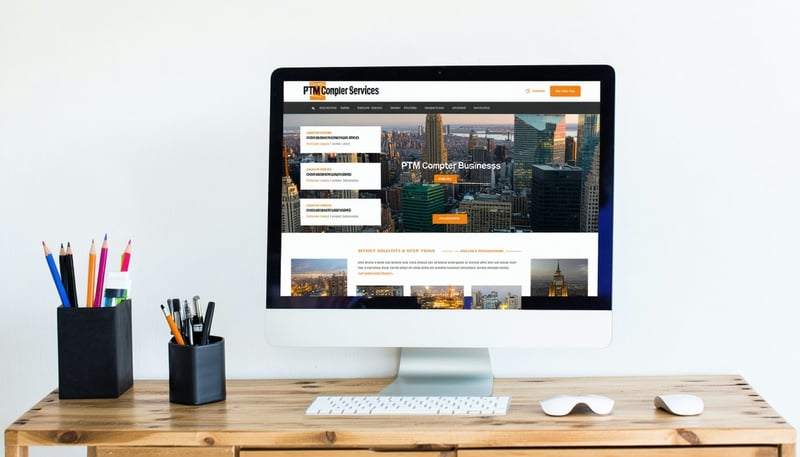 Custom website design for local businesses by PTM Computer Services
