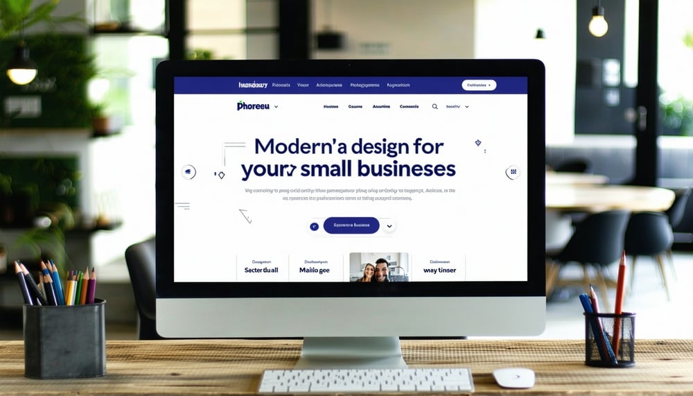 Modern website design for small businesses